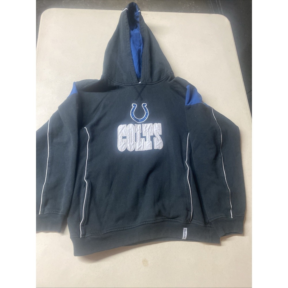 Reebok  Colts Hoodie Black NFL Sweatshirt Youth Medium